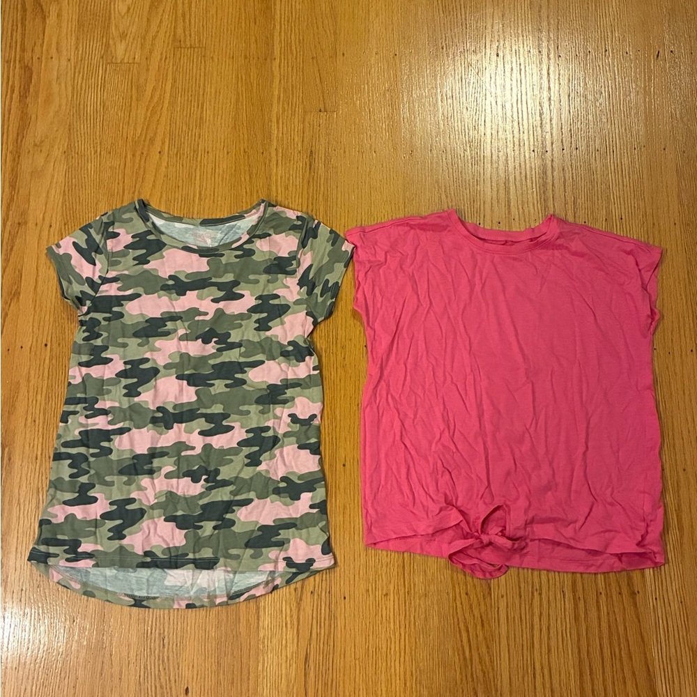 Place Camo and Pink Short Sleeve Tees
